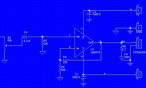 Non-inverted Gainclone circuit.