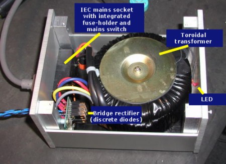 A typical chip amp powersupply.