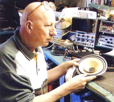 Dave Smith - one of the few people repairing speaker drive units in the UK